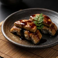 Niguiri de Foie com Enguia (2 un.), Kaiseki Aoi