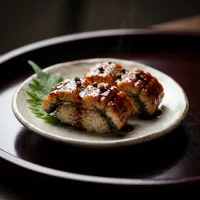 Niguiri de Enguia na Brasa (2 un.), Omakase Tsuki