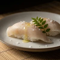 Niguiri de Peixe Branco com Flor de Sal (2 un.), Kaiseki Aoi