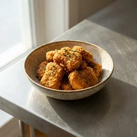 Nuggets Marinados no Leitelho, Sal Grosso