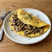 Omelete de Cogumelos e Ervas, Folha & Ovo