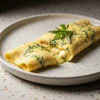 Omelete Baveuse de Ervas Finas, Clorofila