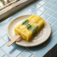 Paleta de Abacaxi com Hortelã, Paleta Sol e Sal