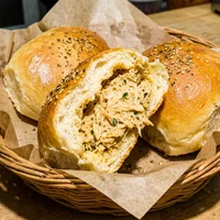 Pão de Batata com Frango, Panificadora Estrela da Manhã