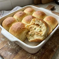 Pão de Batata Recheado de Frango e Requeijão, Panificadora Flor do Sertão
