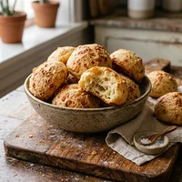 Pão de Queijo de Fermento Natural, Padaria Massa Lenta