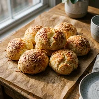 Pão de Queijo com Gruyère, Padaria Manteiga & Folha