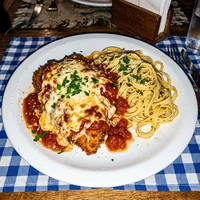 Frango à Parmegiana com Fettuccine, Massa na Hora