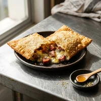 Pastel de Calabresa com Gorgonzola, Pastelaria Rolo de Ouro
