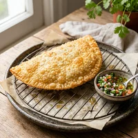 Pastel de Carne com Vinagrete de Coentro, Pastelaria Maré Cheia