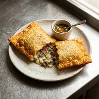 Pastel de Carne Seca com Cream Cheese, Pastelaria Rolo de Ouro