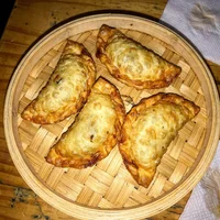 Pastel Chinês de Legumes, Pote de Bambu