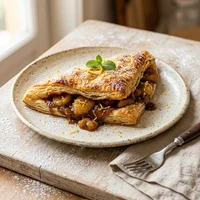 Pastel de Banana Flambada com Rum, Pastelaria Estica