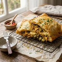 Pastel de Frango com Requeijão e Quiabo, Pastelaria Moinho de Pedra