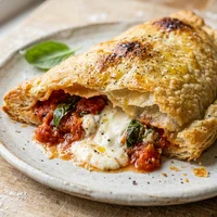 Pastel de Pizza com Burrata, Pastelaria Estica