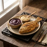Peixe Frito com Açaí e Farinha, Casa do Tucupi