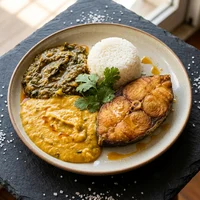 Peixe Frito com Vatapá e Caruru, Casa do Dendê