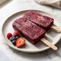 Picolé de Frutas Vermelhas, Neve Instantânea