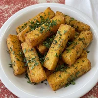 Polenta Frita com Ervas, Broto Verde Lanches