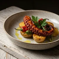 Polvo Grelhado com Batata Assada, Ostra Negra