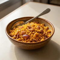 Farofa de Dendê, Marmitaria Peixe na Folha