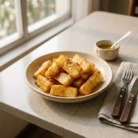 Macaxeira Frita com Manteiga de Garrafa, Marmitaria Casa de Farinha