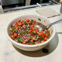 Vinagrete de Tomate e Cebola, Marmitaria Fogão de Lenha