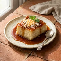 Pudim de Tapioca com Coco, Casa de Farinha
