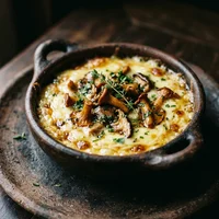 Queijo Derretido com Cogumelo Silvestre, Xocolatl Cocina