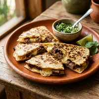 Quesadilla de Carne na Brasa, Brasa e Milho