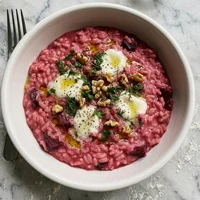 Risoto de Beterraba com Queijo de Cabra, Orto Verde