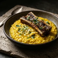 Risoto alla Milanese com Tutano, Alta Nebbia