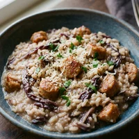 Risoto de Radicchio com Linguiça, Casa Bertolazzi