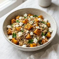 Salada de Amaranto com Abóbora e Feta, Casa Quinoa