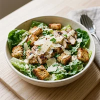 Salada Caesar com Alface Colhida na Hora, Horta Urbana