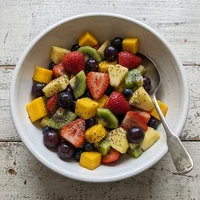 Salada de Frutas com Chia, Roxo Leve