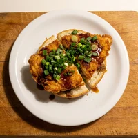 Sanduíche de Frango com Cebolinha, Dupla Fritura