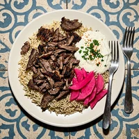 Shawarma de Carne no Prato, Casa do Kibe Dourado