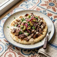 Shawarma de Cordeiro do Espeto Vertical, Za'atar e Grelha