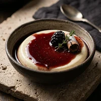 Panacota com Redução de Vinho Tinto, Alta Nebbia