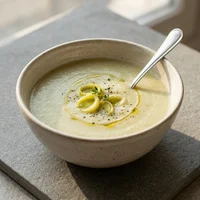 Sopa de Alho-Poró com Batata, Bistrô da Concha
