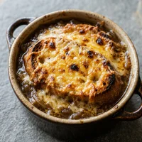Sopa de Cebola Gratinada no Forno, Bistrô da Concha