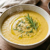 Sopa de Mandioquinha com Alecrim, Cozido & Caldo