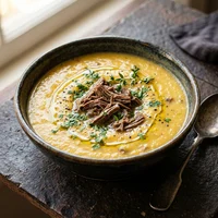Sopa de Mandioquinha com Carne Magra, Inverno Perpétuo