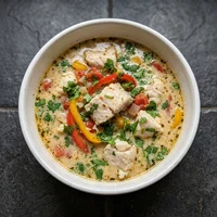 Sopa de Peixe com Leite de Coco, Caldos do Jambu
