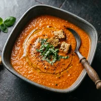 Sopa de Tomate Assado com Manjericão, Inverno Perpétuo