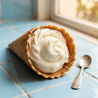 Casquinha Artesanal de Fior di Latte, Gelateria Pietra Fredda
