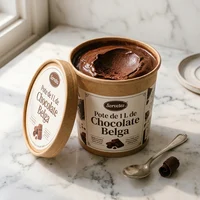 Pote de 1 L de Chocolate Belga, Neve Instantânea