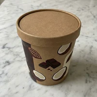 Pote de 1 L de Chocolate 70% na Base de Coco, Verão Vegano Gelados