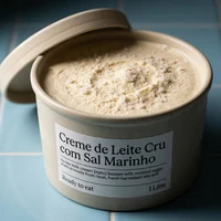 Creme de Leite Cru com Sal Marinho, Sal & Baunilha
